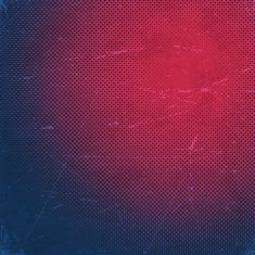 Old scratched card with halftone gradient