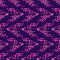Seamless violet Pattern with floral arrows Vector Background N2