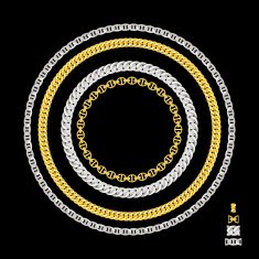 Gold Chain Jewelry Vector Illustration N5