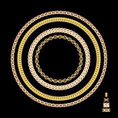 Gold Chain Jewelry Vector Illustration N6