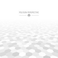 Polygon shapes perspective background