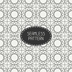 Geometric line lattice seamless arabic pattern Oriental style Wrapping paper N6