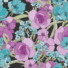 Seamless pattern with flowers rose N33