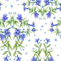 Watercolor Damask Vignette Texture