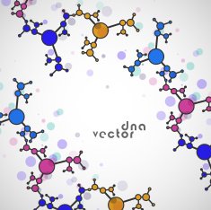 Molecule background colorful illustration N57