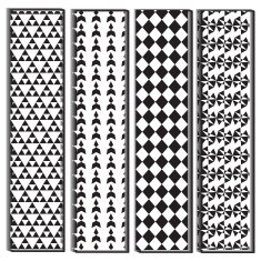 black and white polygon shape pattern