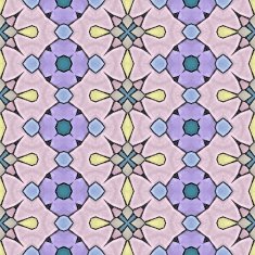 Seamless kaleidoscope mosaic in violet