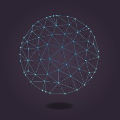 Isolated Polygonal Wireframe