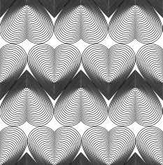 Black and white vector ornamental pattern seamless art backdrop N7