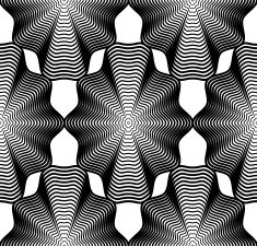 Continuous vector pattern with black graphic lines decorative N5