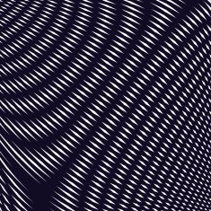 Striped psychedelic background with black and white moire lines