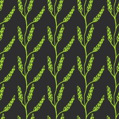 Seamless Laurel Branch Background Cute Repeating wheat