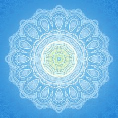 Ornamental round pattern in Eastern style