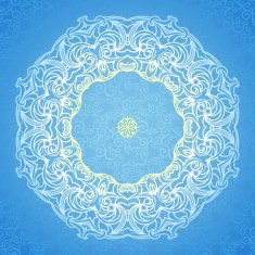 Filigree vector frame in Victorian style N3