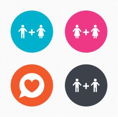 Couple love icon Lesbian and Gay lovers signs N6