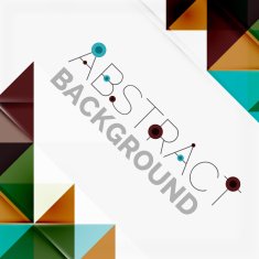 Abstract geometric background Modern overlapping triangles N291