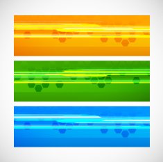 Set of tech banners