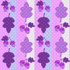 Seamless cartoon childish pattern patchwork leaves and acorns in retro N2