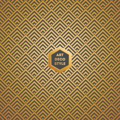 Art Deco seamless vintage wallpaper pattern N138