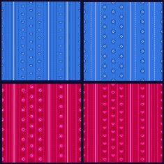 Set of striped patterns