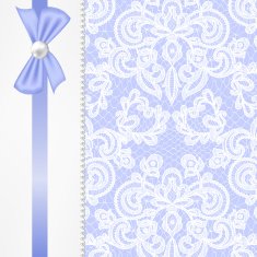 pearl frame on lace background N13