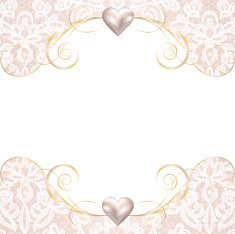 pearl frame on lace background N14