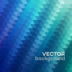 Abstract background made up of blue triangular shapes