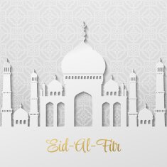 Eid Al Fitr Mubarak Vector background N5