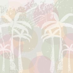 Colorful summer retro beach template