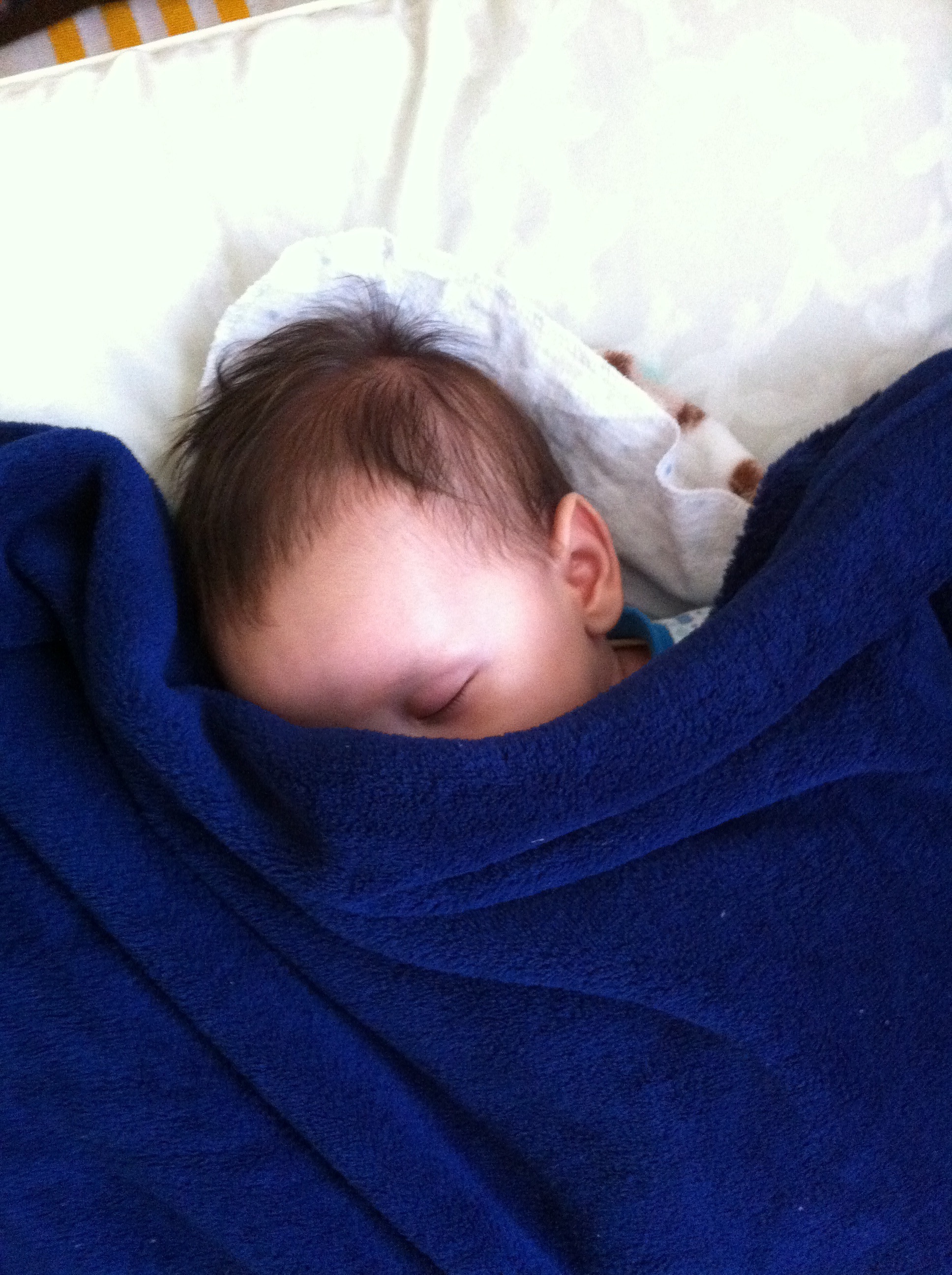 Little baby sleeping under a blanket free image download