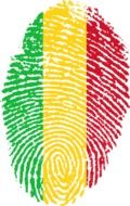 Mali flag fingerprint