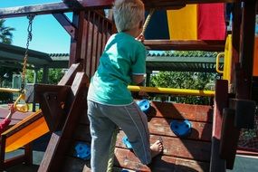 child develops on the playground