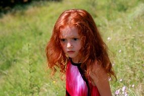 baby girl with red hair