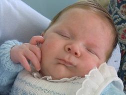 baby child thinking asleep