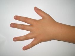 photo of baby hand