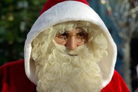 Santa Claus with a beard