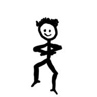 Dancing stickman