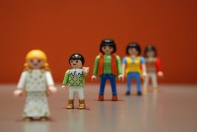colored figures from the designer Playmobil