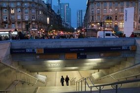 frankfurt railway station underpass