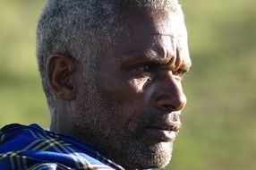 portrait of a black man in tanzania