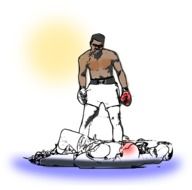 drawing boxers in the ring
