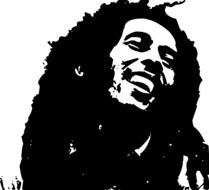 bob marley reggae artist face drawing