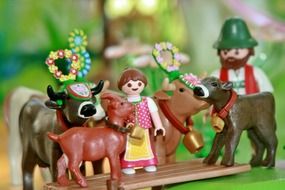 Toys of the animals and people