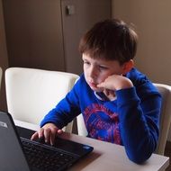 Boy with the laptop