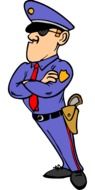 Officer of the police clipart