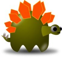 cute funny dinosaur drawing
