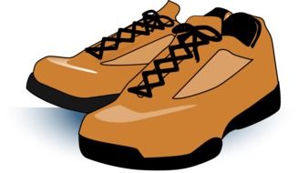brown sneakers