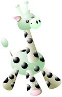 giraffe toy cartoon drawing