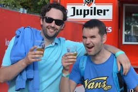 friends drink beer