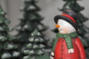 decorative figure of a snowman